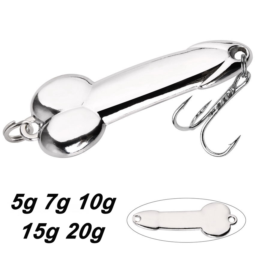 Fishing Lure Spoon - Metalen Lepel Penis Vorm Visaas 5G