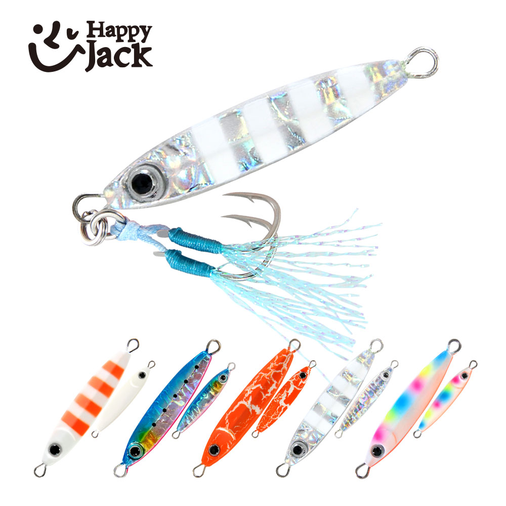 Fishing Lure Popper - HAPPYJACK Shore Casting Jigging Spoon Micro