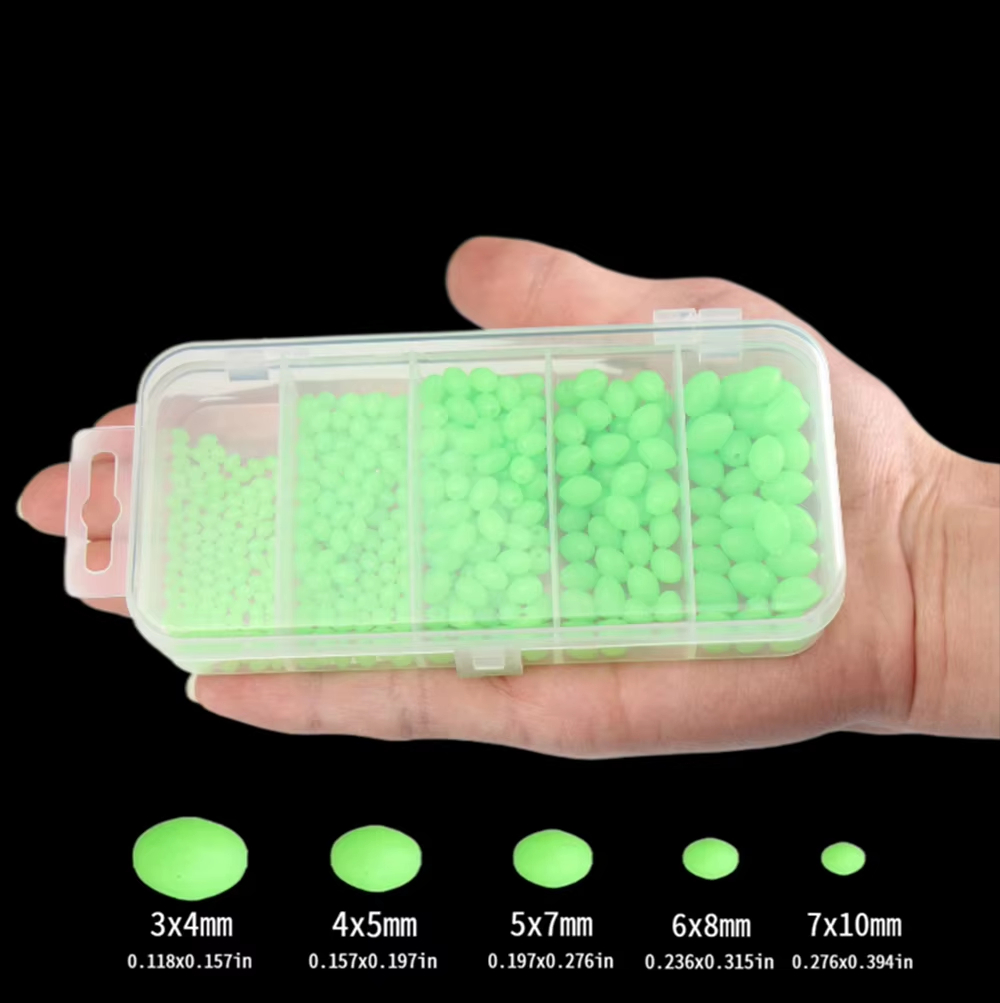 Fishing Lure Soft Plastic - 375 stks/set Nacht Lichtgevende Vissen Harde