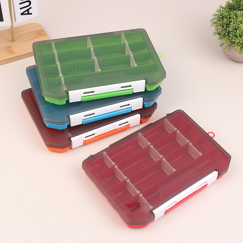Fishing Lure Soft Plastic - 【F】1 stuks kunststof enkellaags kunstaasdoos, draagbare