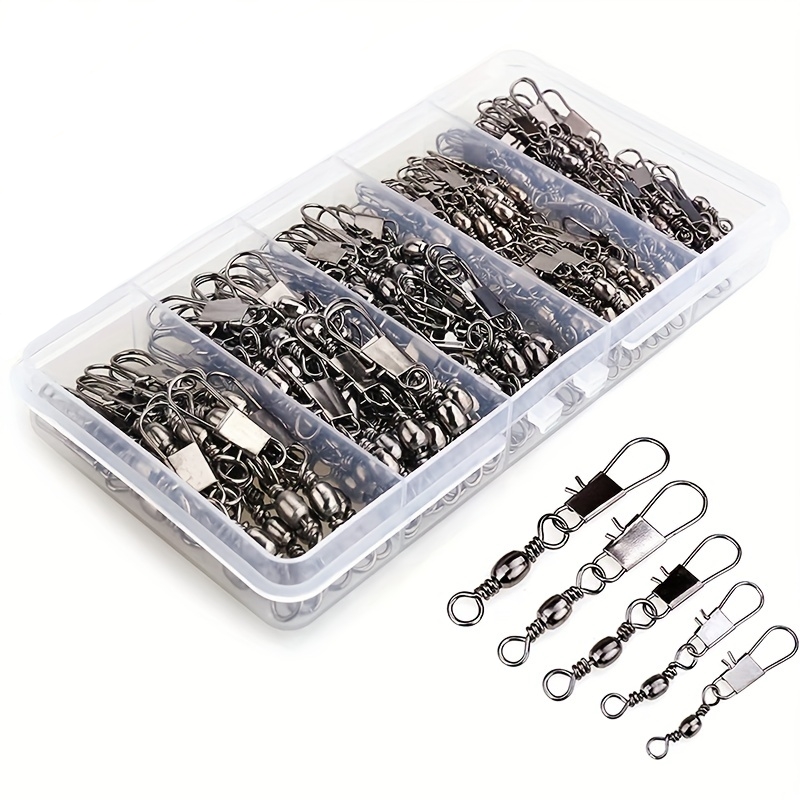Fishing Lure Spinnerbait - 50/200 stuks Barrel Snap Swivel Visaccessoires,