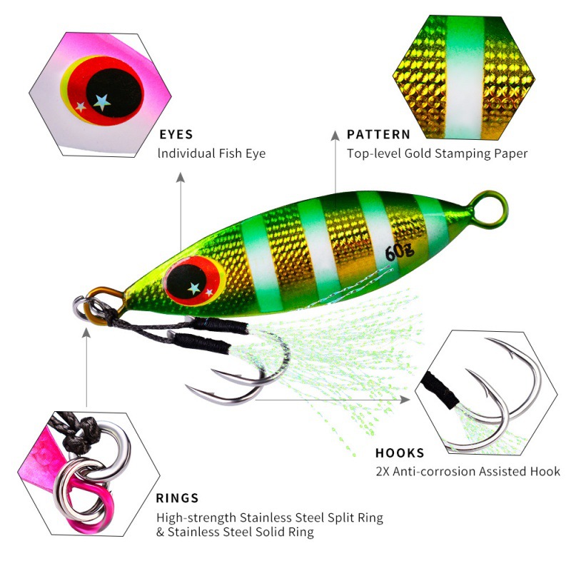 Metalen Trage Jig Lokken Harde - Fishing Lure Spoon recensie en prijs