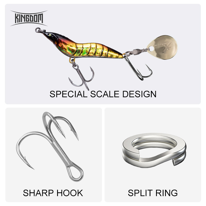 KINGDOM Garnaas Metalen Blade  - Fishing Lure Blade Bait recensie en prijs