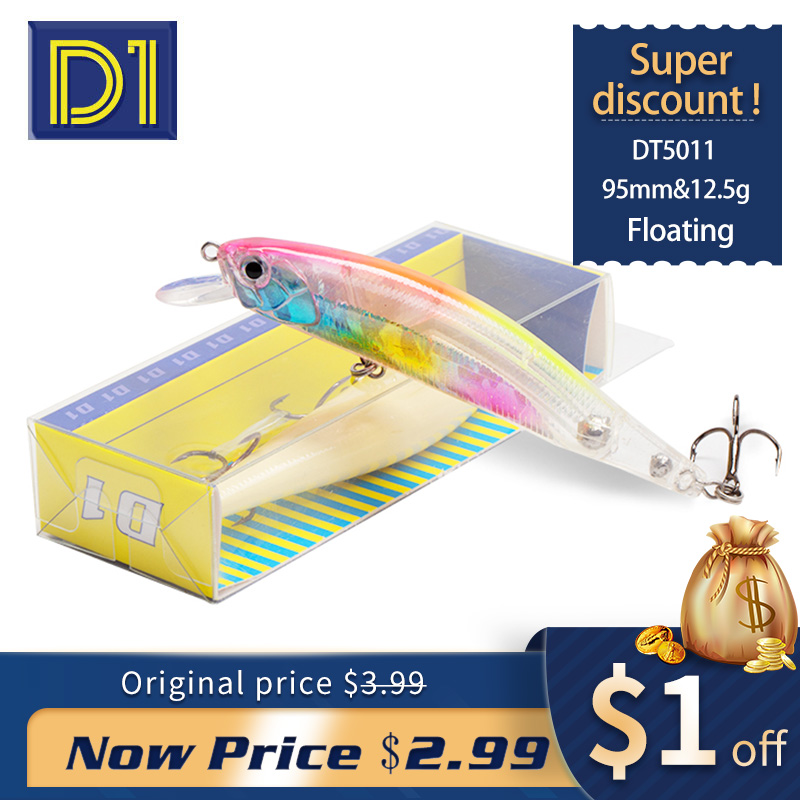 D1 Lokken Drijvende Minnow Wob - Fishing Lure Jerkbait recensie en prijs