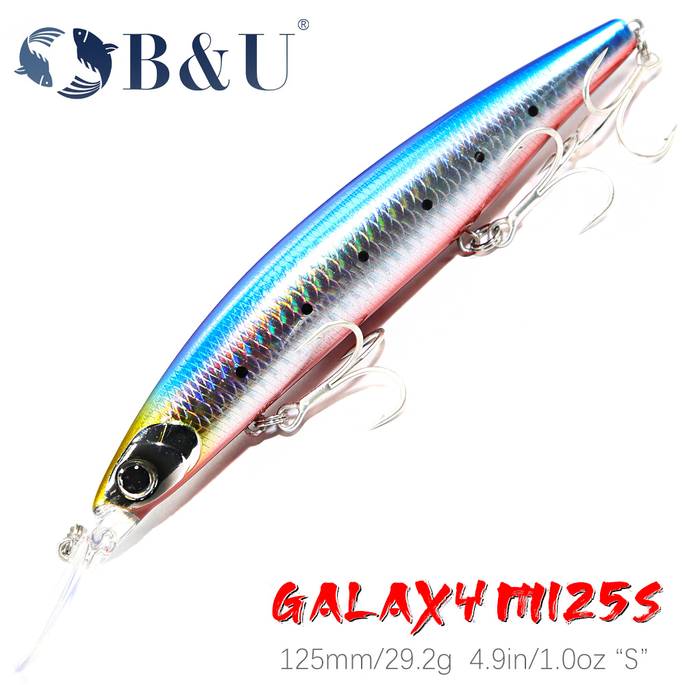 B&U 125mm Sinking Minnow Zeevi - Fishing Lure Jerkbait recensie en prijs