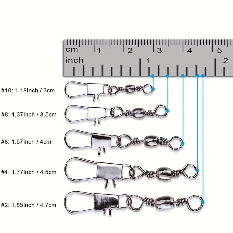 50/200 stuks Barrel Snap Swive - Fishing Lure Spinnerbait recensie en prijs